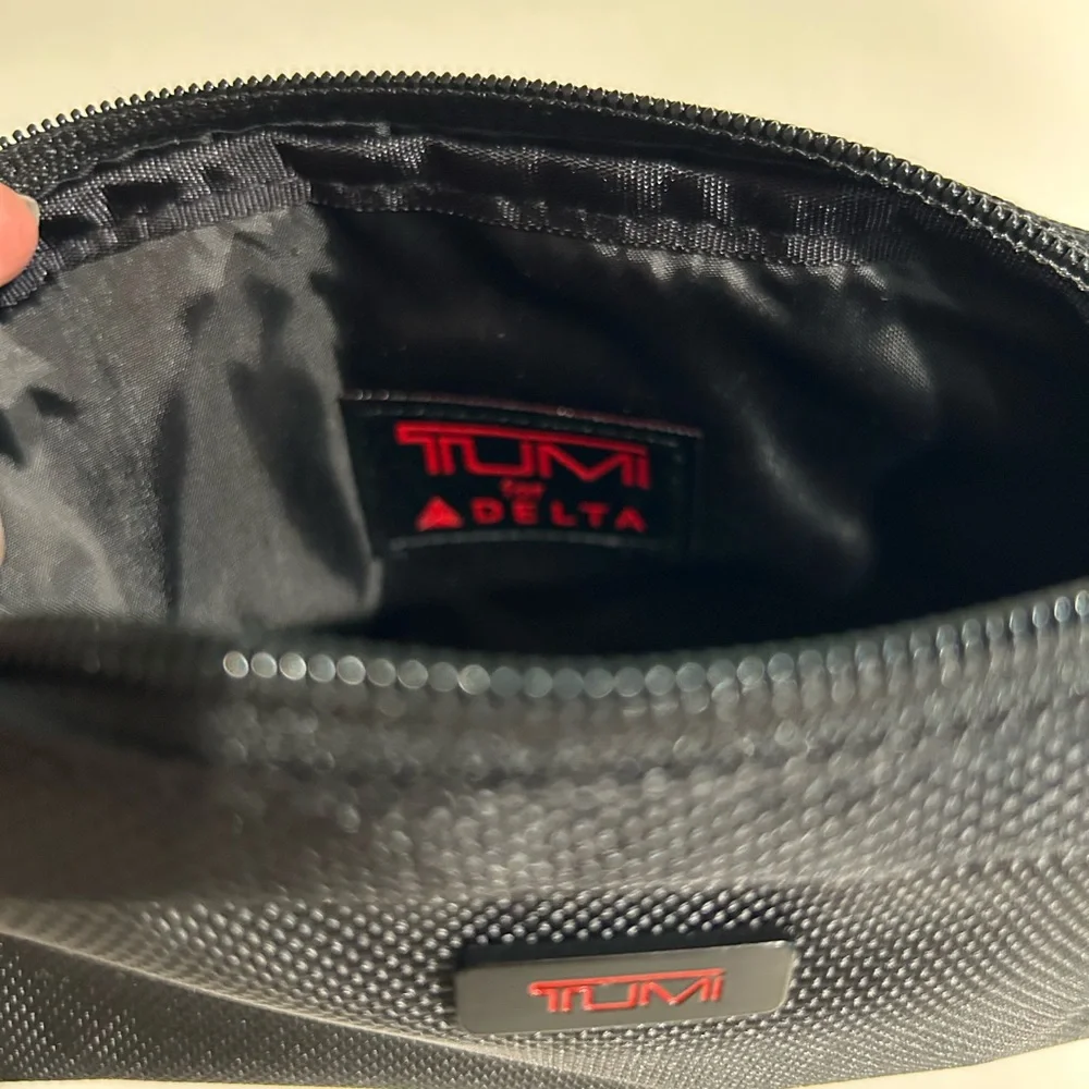 Tumi Black Textured Pouch